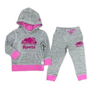 EUC Roots Girls 3T Hoodie and Slim Sweatpants Set